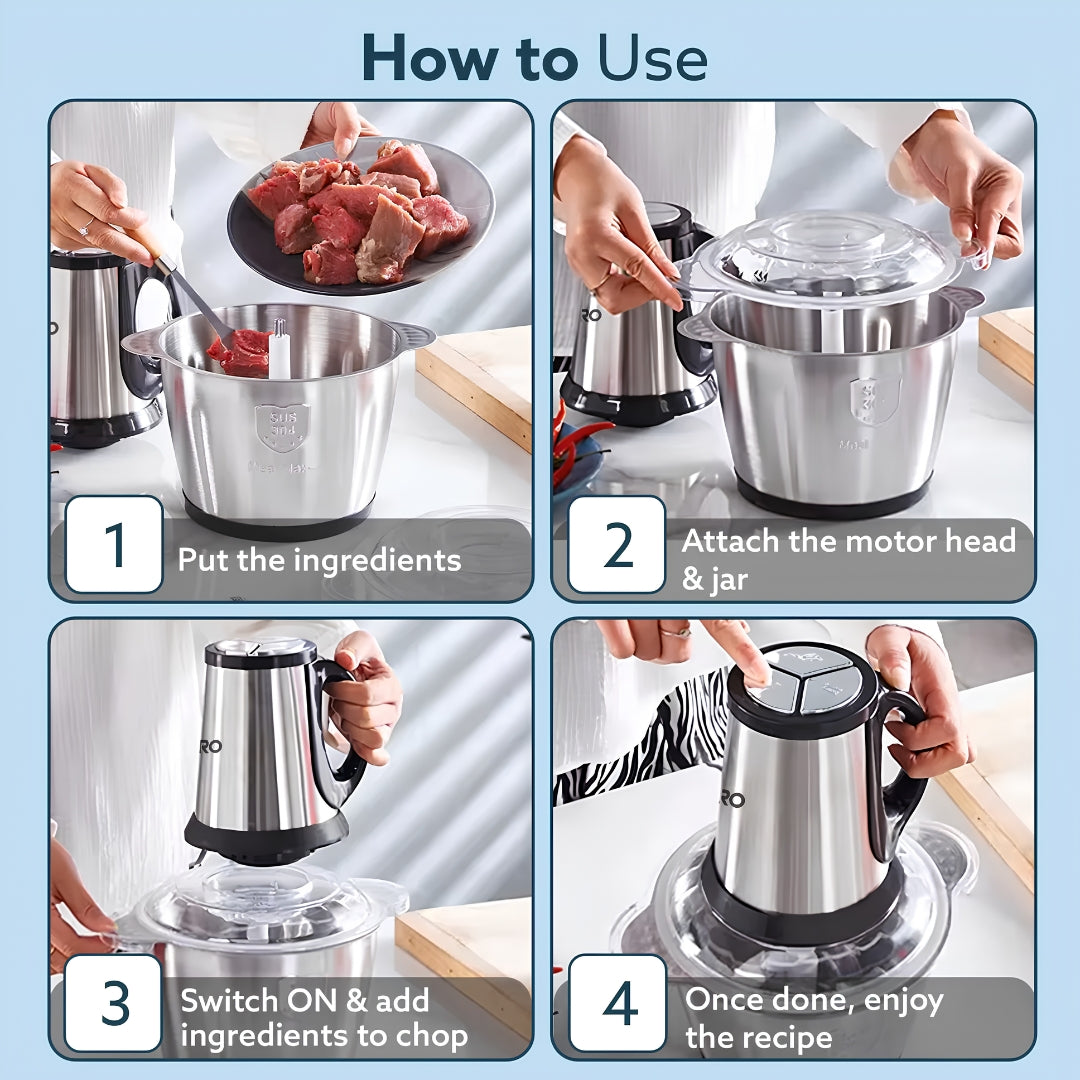AGARO Delite Vegetable & Meat Chopper-342285