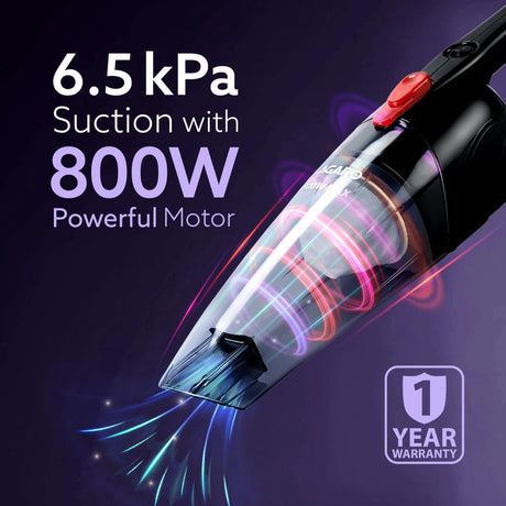 Agaro Regal Hand Held Vacuum Cleaner 800W - Black - Image 2 - Buy Online at Chera Home Junction Coimbatore