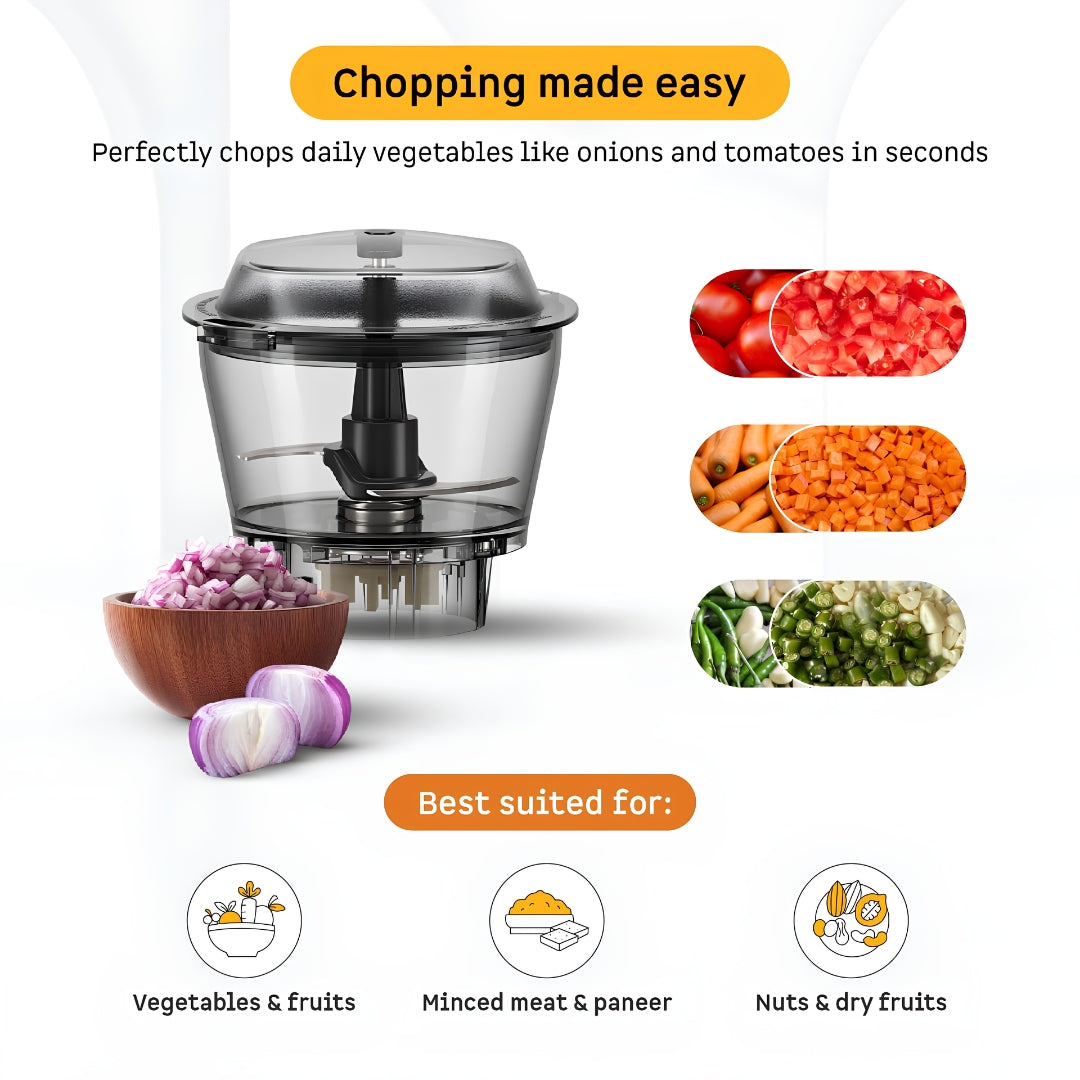 ATOMBERG ZENOVA FRESH JUICER & CHOPPER BLACK-FG12316