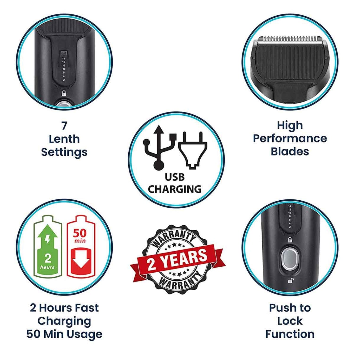 Agaro 33166 Beard Trimmer - Grey_3
