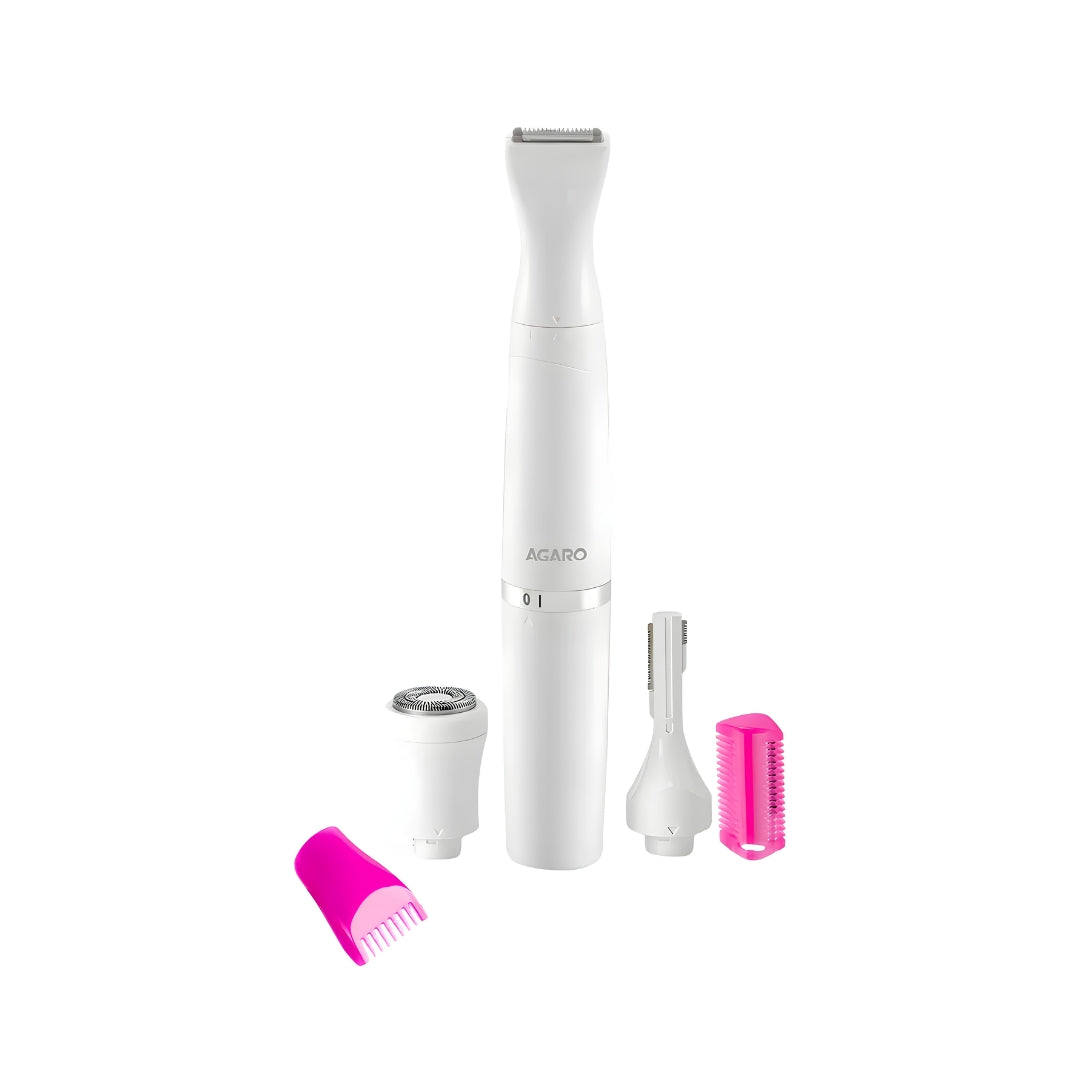 Agaro 33622 Trimmer for Women's - White_Front View