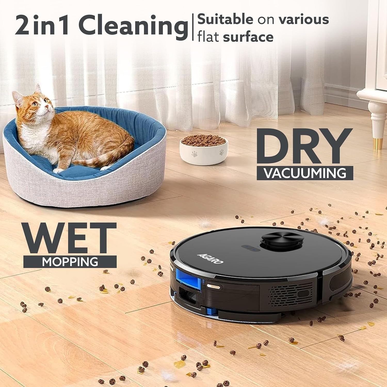 Agaro Alpha Robot Vacuum Cleaner 34074 - Black_3