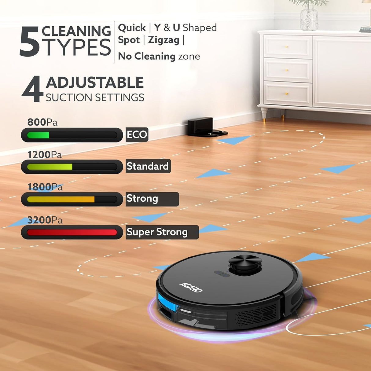 Agaro Alpha Robot Vacuum Cleaner 34074 - Black_5