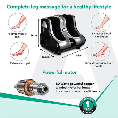 Agaro Amaze Leg Massager 80 Watts - Black_2