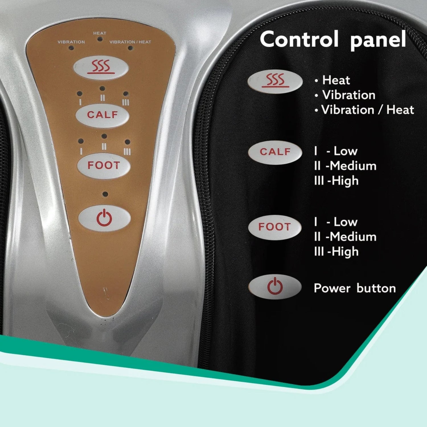 Agaro Amaze Leg Massager 80 Watts - Black_4