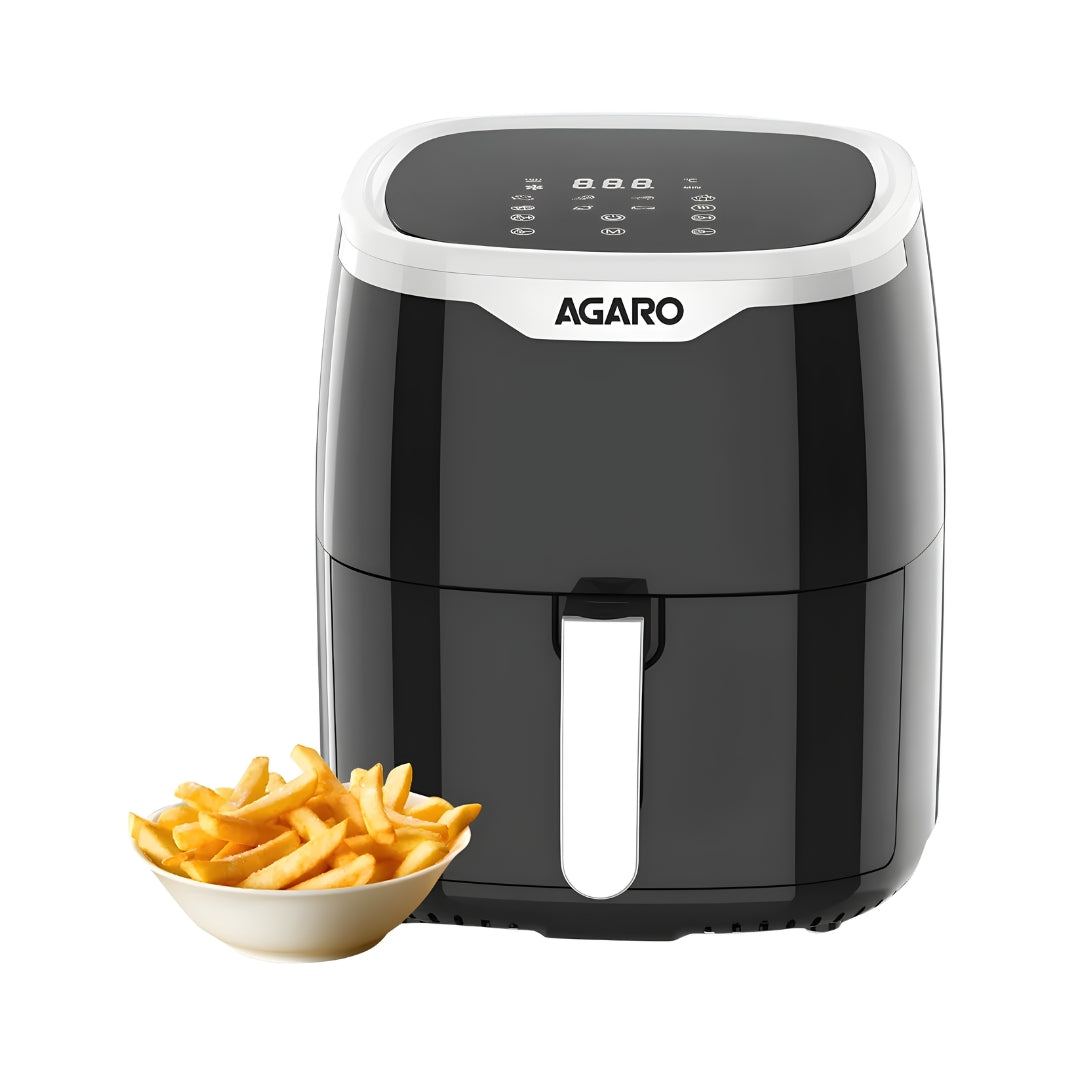 Agaro Galaxy Digital Air Fryer 1400 Watts - Black_Front View