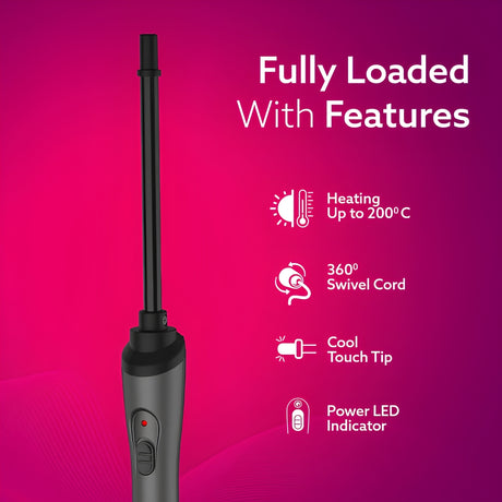 Agaro HC-8001 Hair Curler with 200° Temperature - Grey_Feature_1