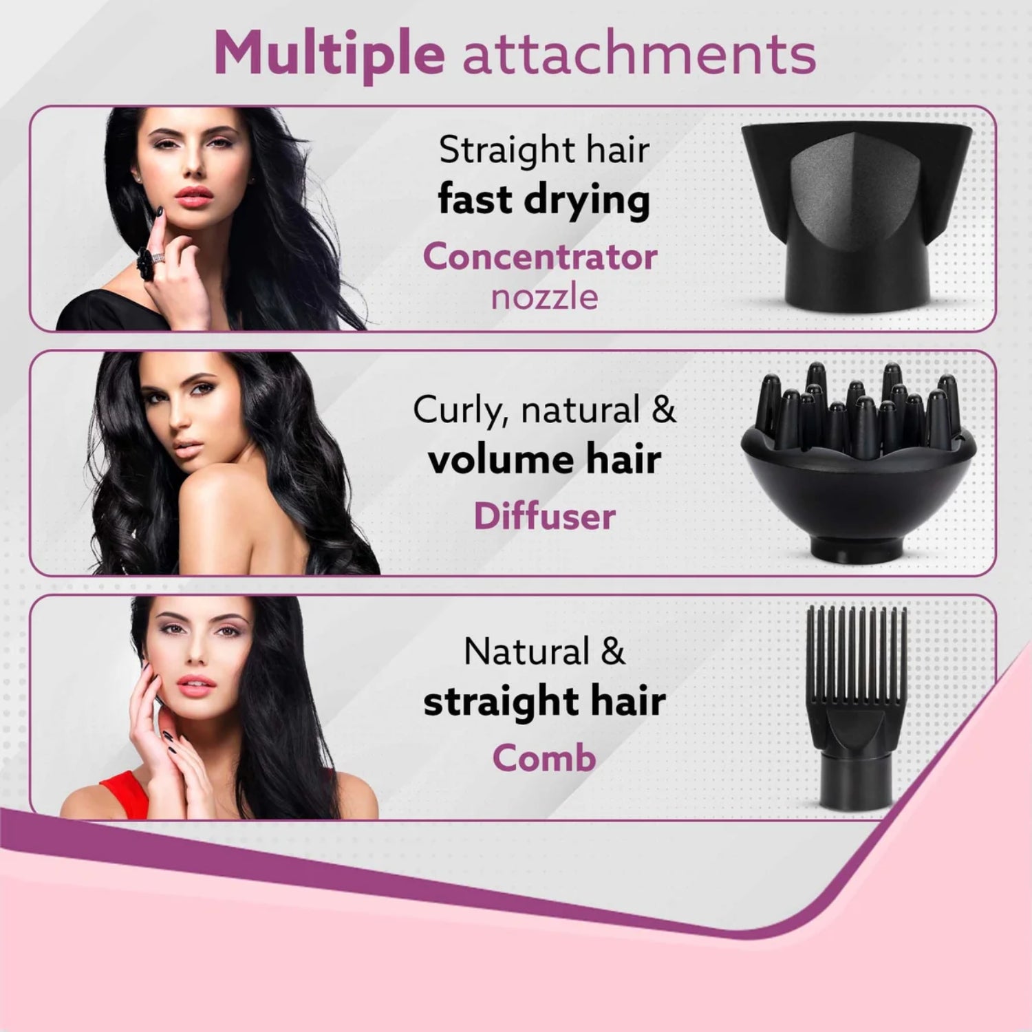 Agaro HD1120 Hair Dryer 2000 Watts - Black_3