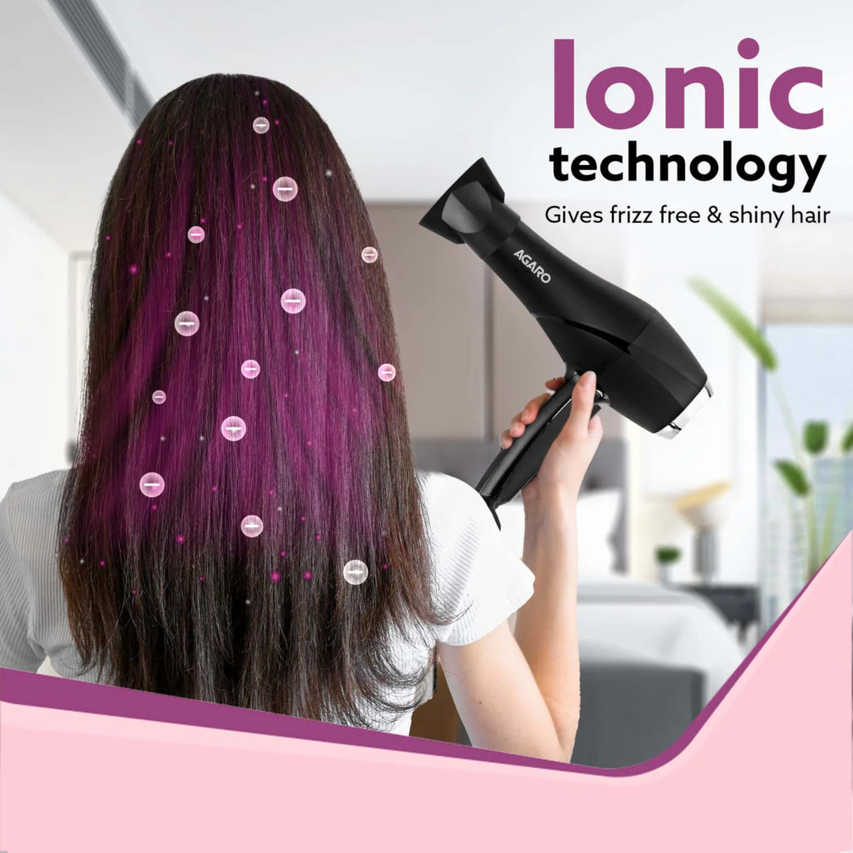 Agaro HD1120 Hair Dryer 2000 Watts - Black_5