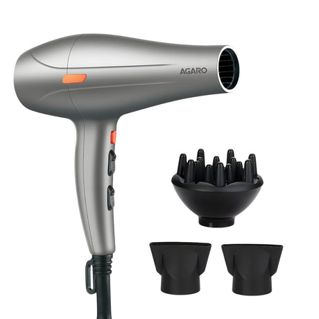 Agaro HD1124 Hair Dryer 2400 Watts - Grey_1