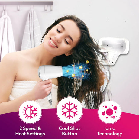 Agaro HD1417 Hair Dryer 1400 Watts - White_2