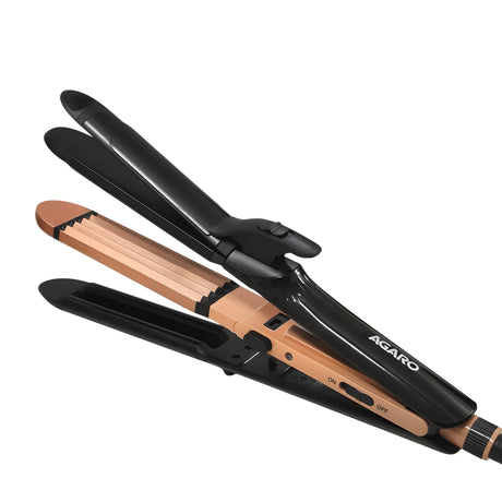 Agaro HS1719 Hair Straightener 65 Watts - Black and Rose Gold_1