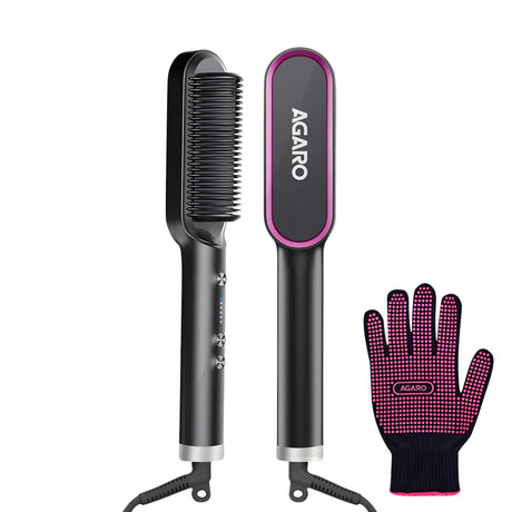 Agaro HSB2107 Hair Straightener 60 Watts - Black_1