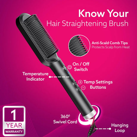 Agaro HSB2107 Hair Straightener 60 Watts - Black_2