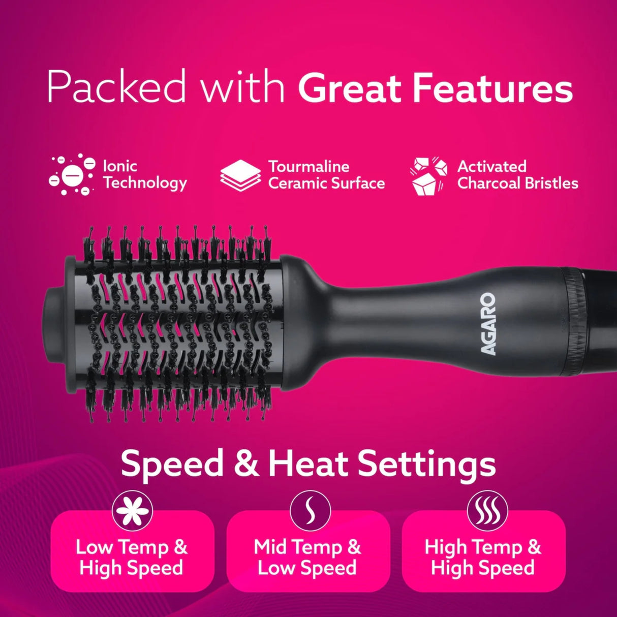 Agaro HV2179 Volumizer 1200 Watts - Black_5