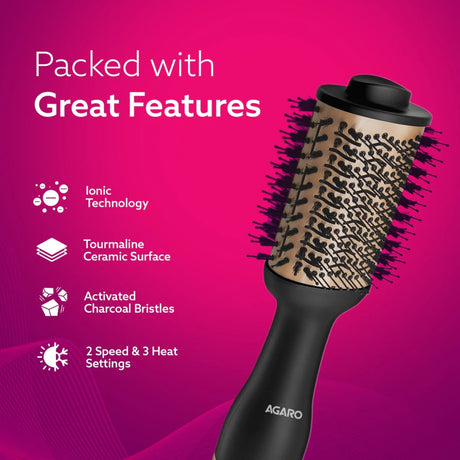 Agaro HV2179 Volumizer 1200 Watts - Golden_2