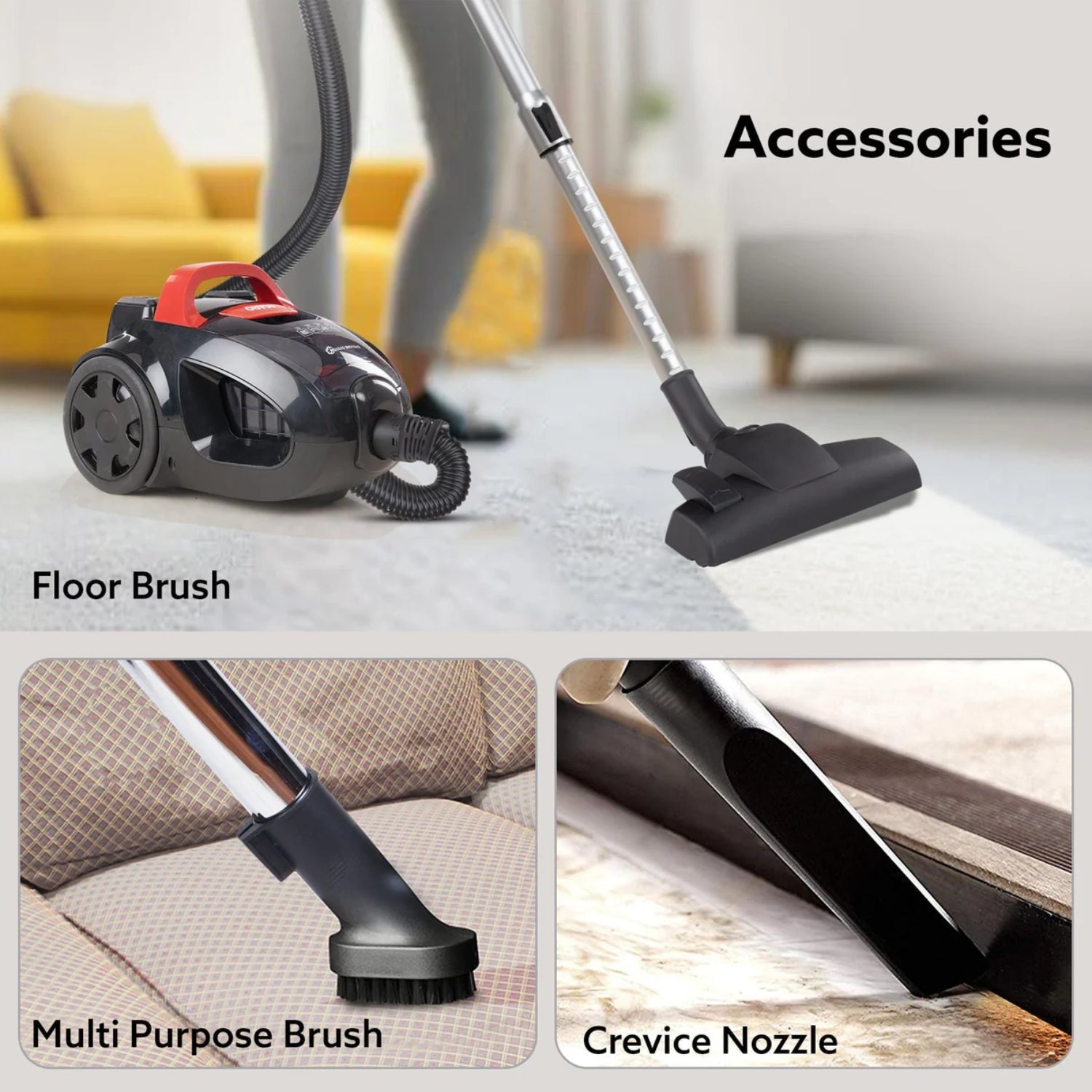 Agaro Icon Bagless Vacuum Cleaner 2000W - Black_6