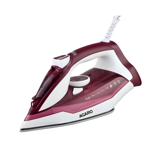 Agaro Imperial Steam Iron 2200 Watts -  Maroon_Front View