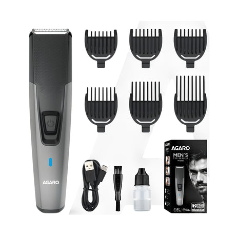 Agaro MT-5005 Beard Trimmer - Black_Front View