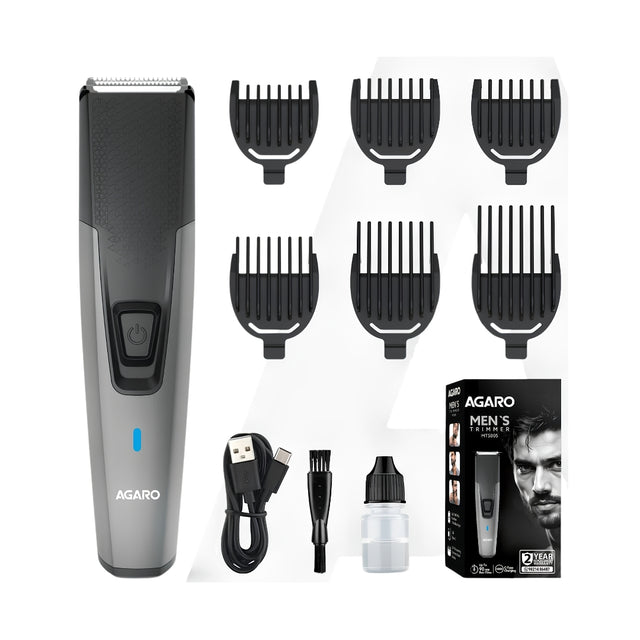 Agaro MT-5005 Beard Trimmer - Black_Front View