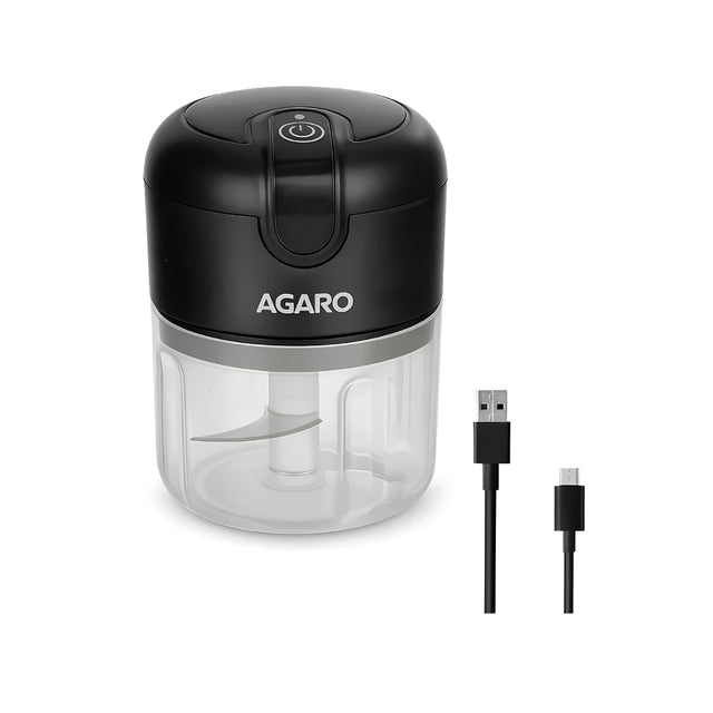 Agaro Mini Electric Chopper 34036 250 ml - Black_Front View