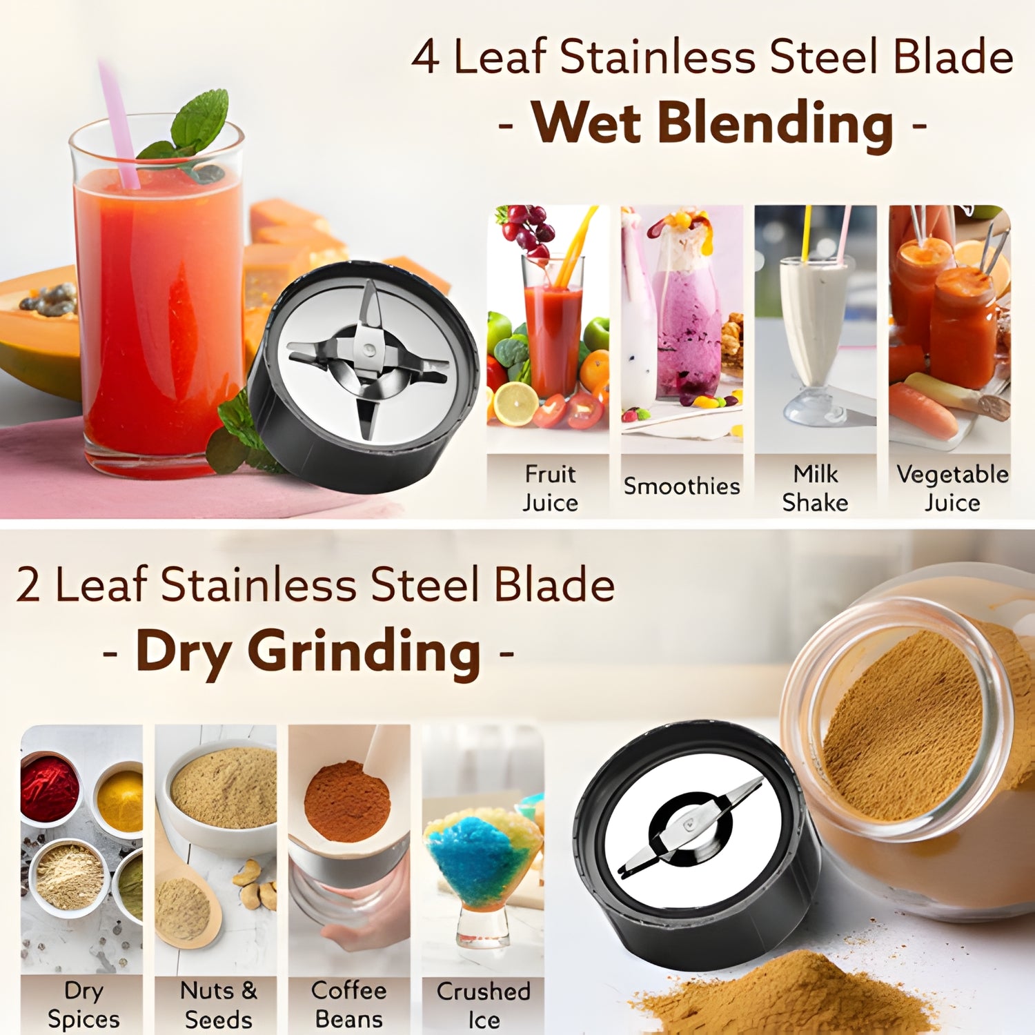 Agaro Regal 34011 400W 3 Jar Nutri Blender - Red and Black_4