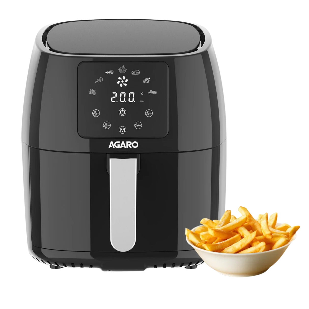 Agaro Sapphire Air Fryer 4.5 L - Black_1
