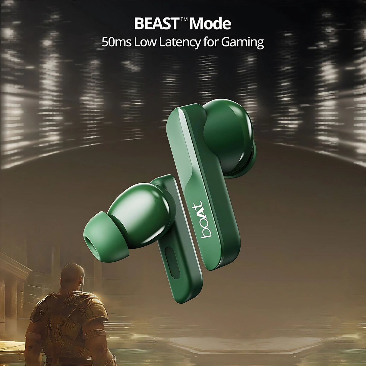 Boat Airdopes 800 True Wireless Earbuds - Interstellar Green