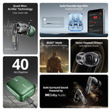 Boat Airdopes 800 True Wireless Earbuds - Interstellar Green