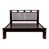 Alma Pro Prime Wooden Bed Queen Size - Light Walnut Finish