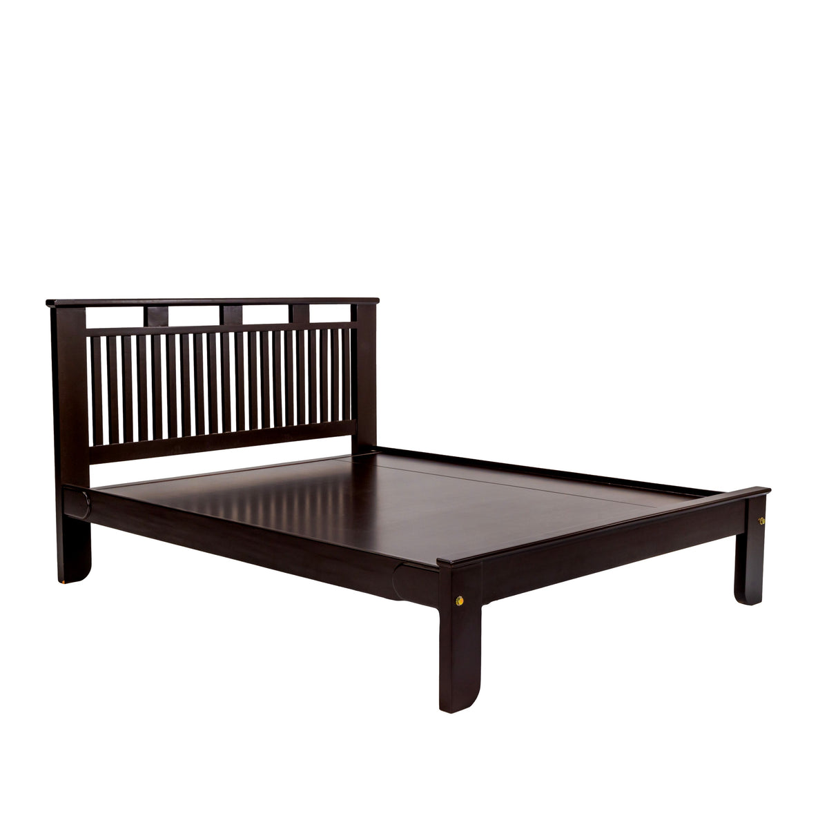Alma Pro Prime Wooden Bed King Size - Light Walnut Finish