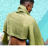Doctor Towels Aloe Vera Double Cloth Bath Towel 75 x 150 cm - Aloe Green