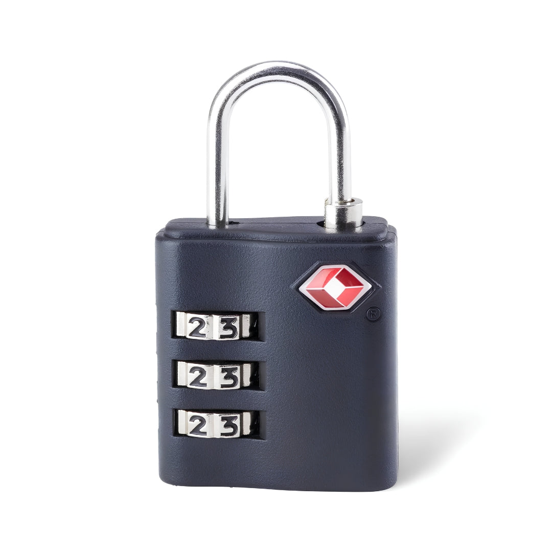 American Tourister 3 Dial TSA Combination Lock - 3.2 cm Black Back View_4