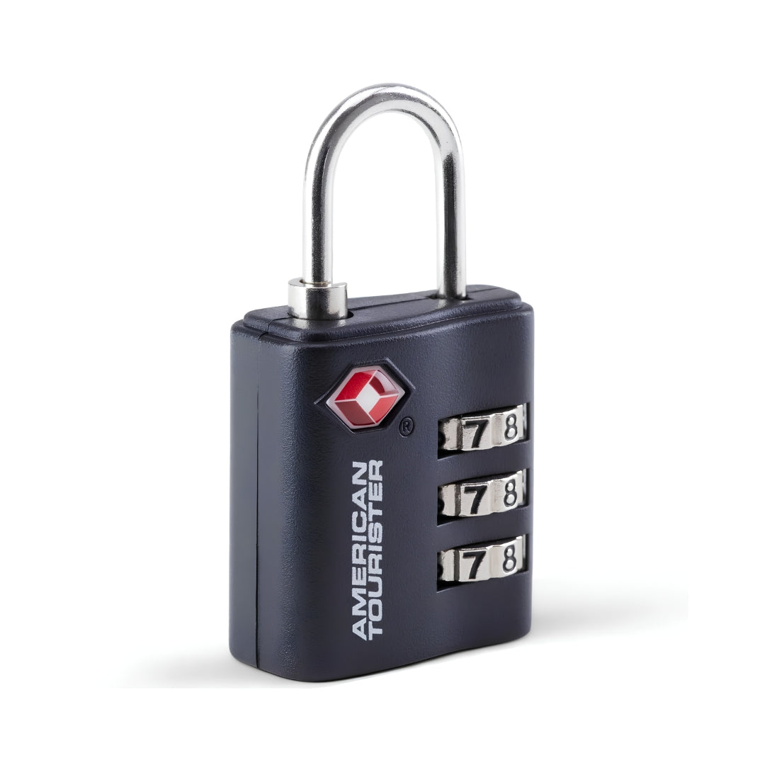 American Tourister 3 Dial TSA Combination Lock - 3.2 cm Black Left View_3