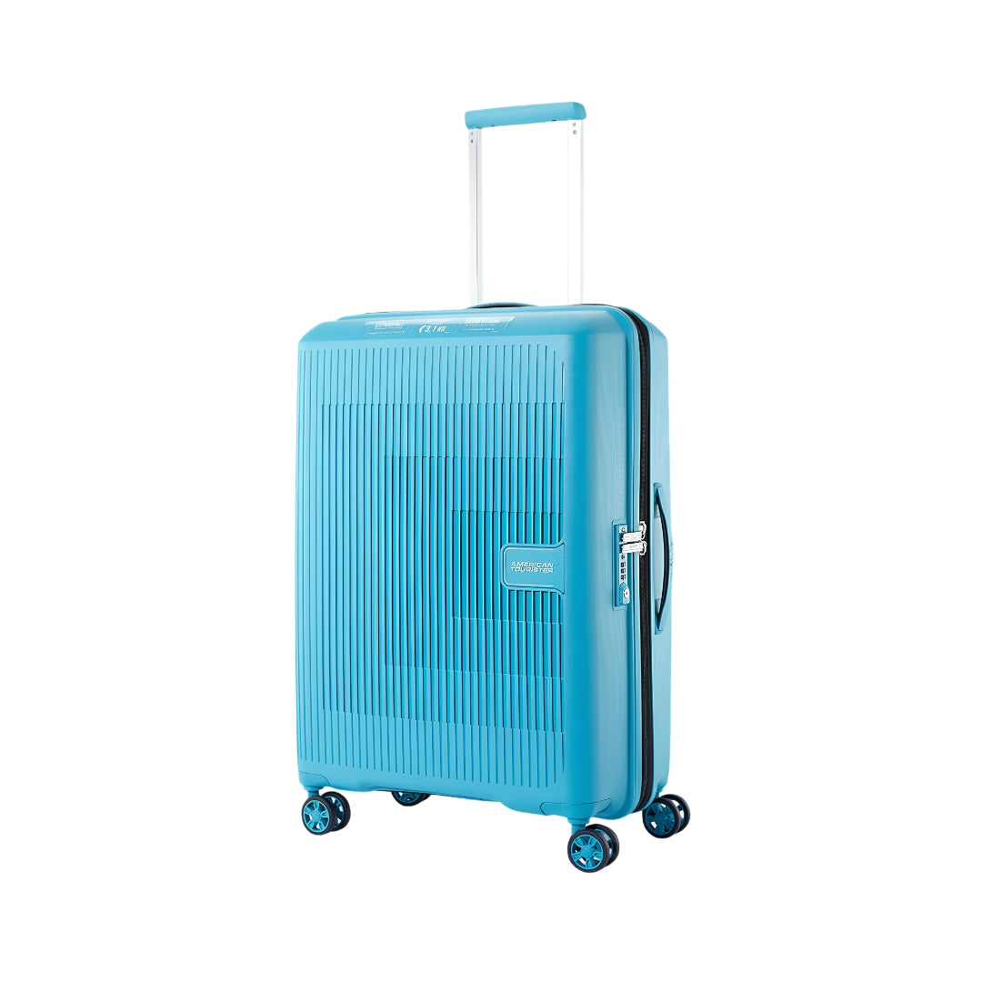 American Tourister Aerostep Spinner - Blue Front View_1