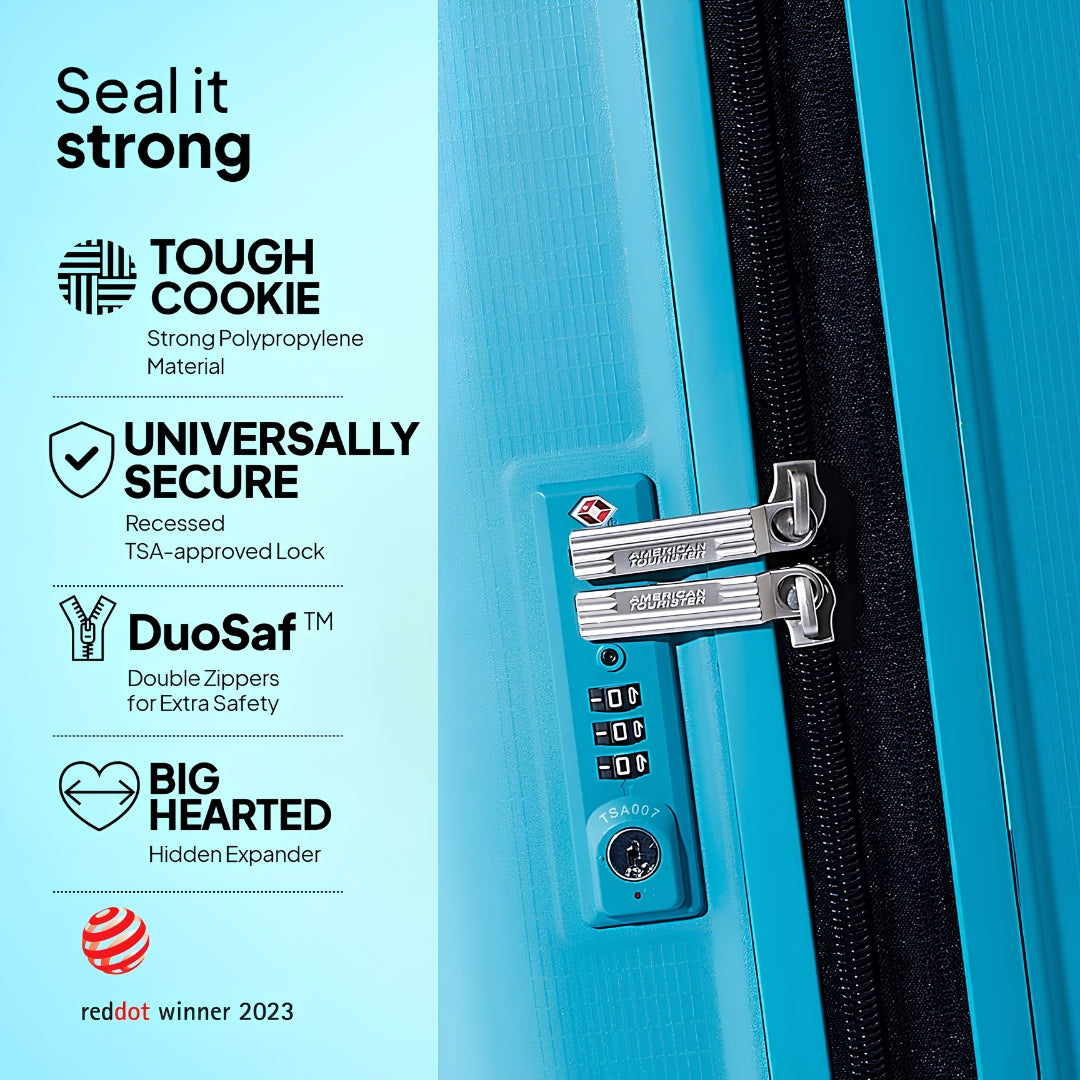 American Tourister Aerostep Spinner - Blue Key Feature_3
