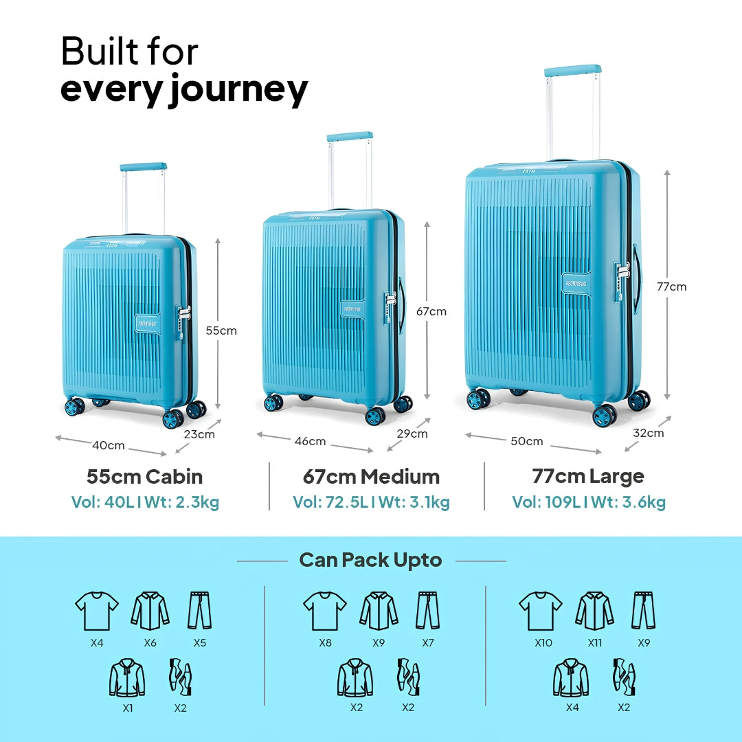 American Tourister Aerostep Spinner - Blue Key Feature_4