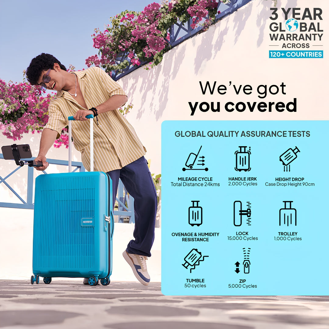 American Tourister Aerostep Spinner - Blue Key Feature_5
