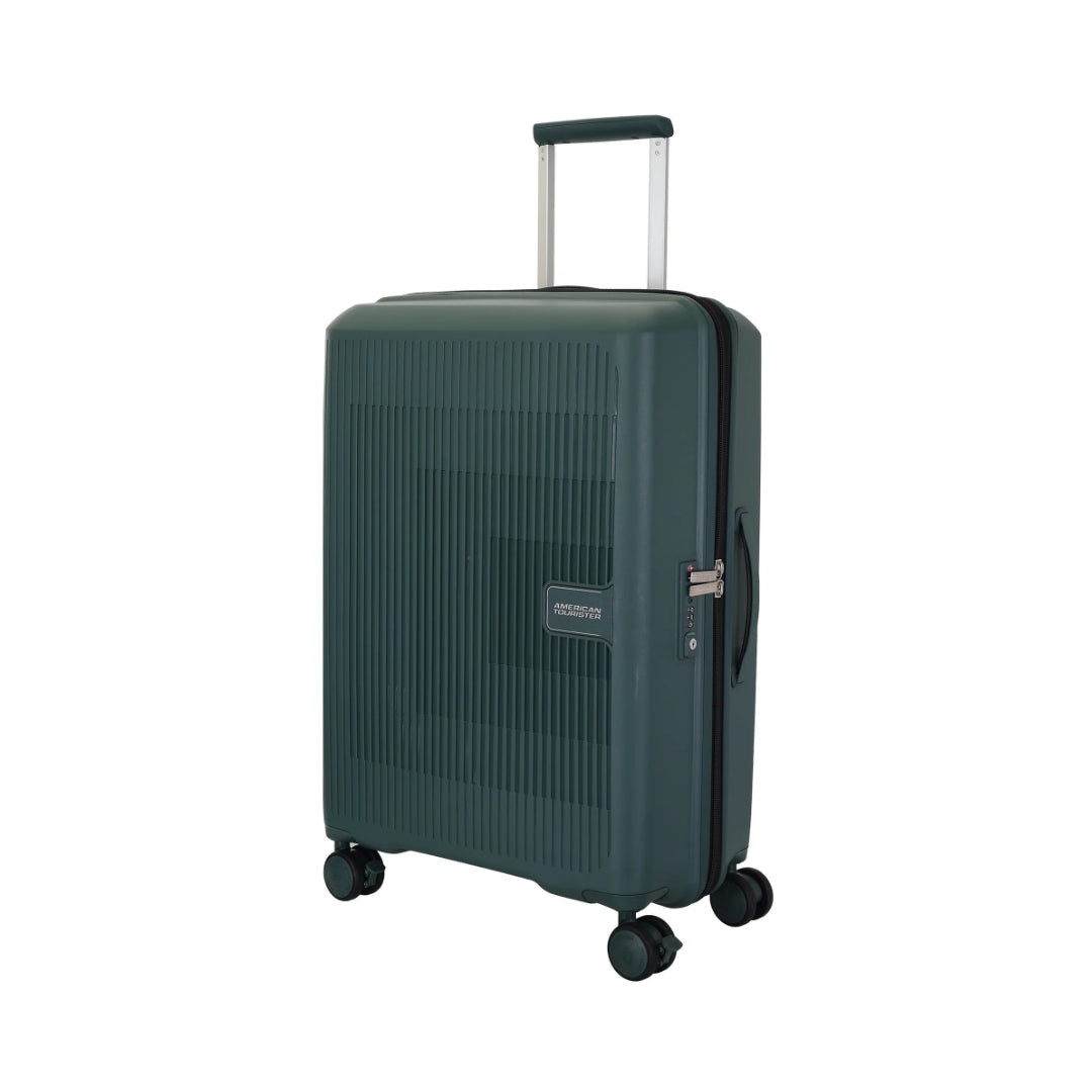 American Tourister Aerostep Spinner - Medium 67 cm Green Front View_1