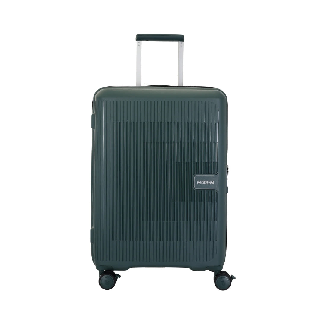 American Tourister Aerostep Spinner - Medium 67 cm Green Front View_2