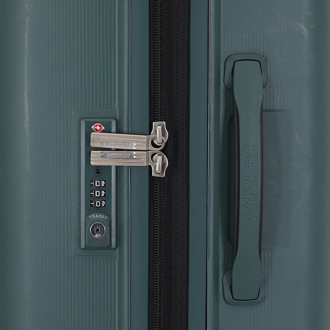 American Tourister Aerostep Spinner - Medium 67 cm Green Lock View_5