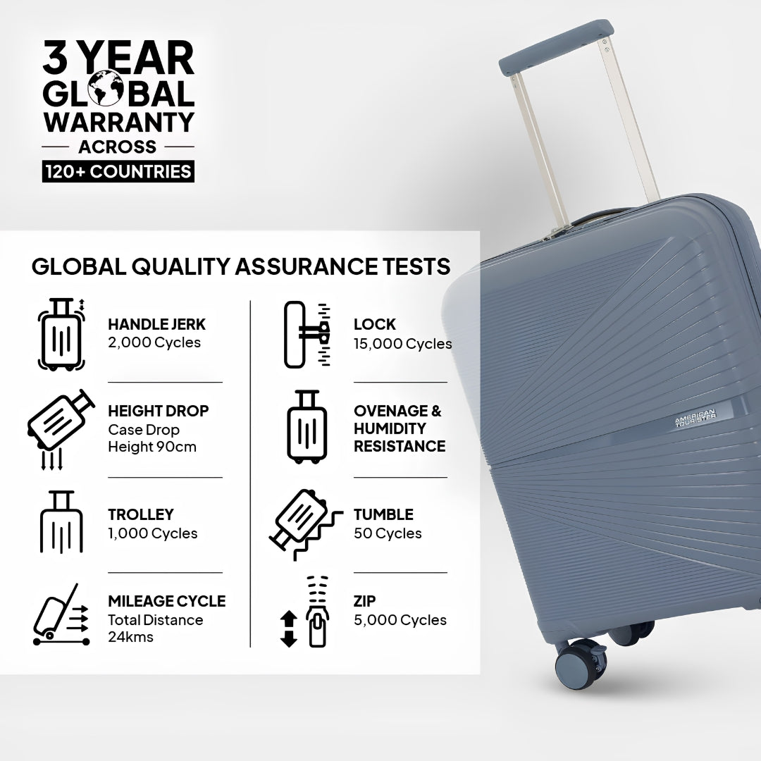 American Tourister Airconic 2.0 Spinner - Cool Grey Key Feature_13