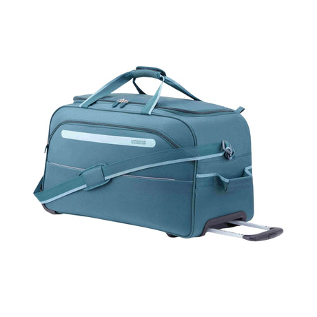 American Tourister Astic Wheeled Duffle - Medium 62 cm Green Front View_1