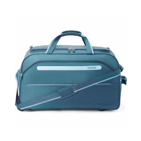 American Tourister Astic Wheeled Duffle - Medium 62 cm Green Front View_2