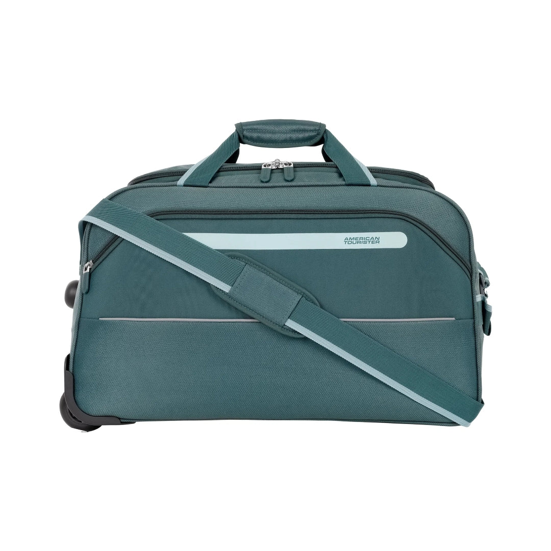 American Tourister Astic Wheeled Duffle Cabin 52 cm - Green Front View_2