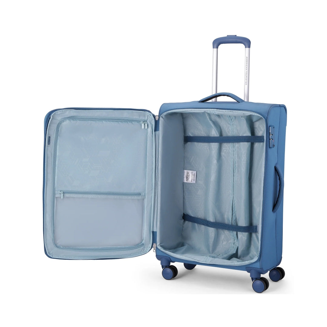 American Tourister Bern Spinner - Medium 72 cm Blue Open View_4