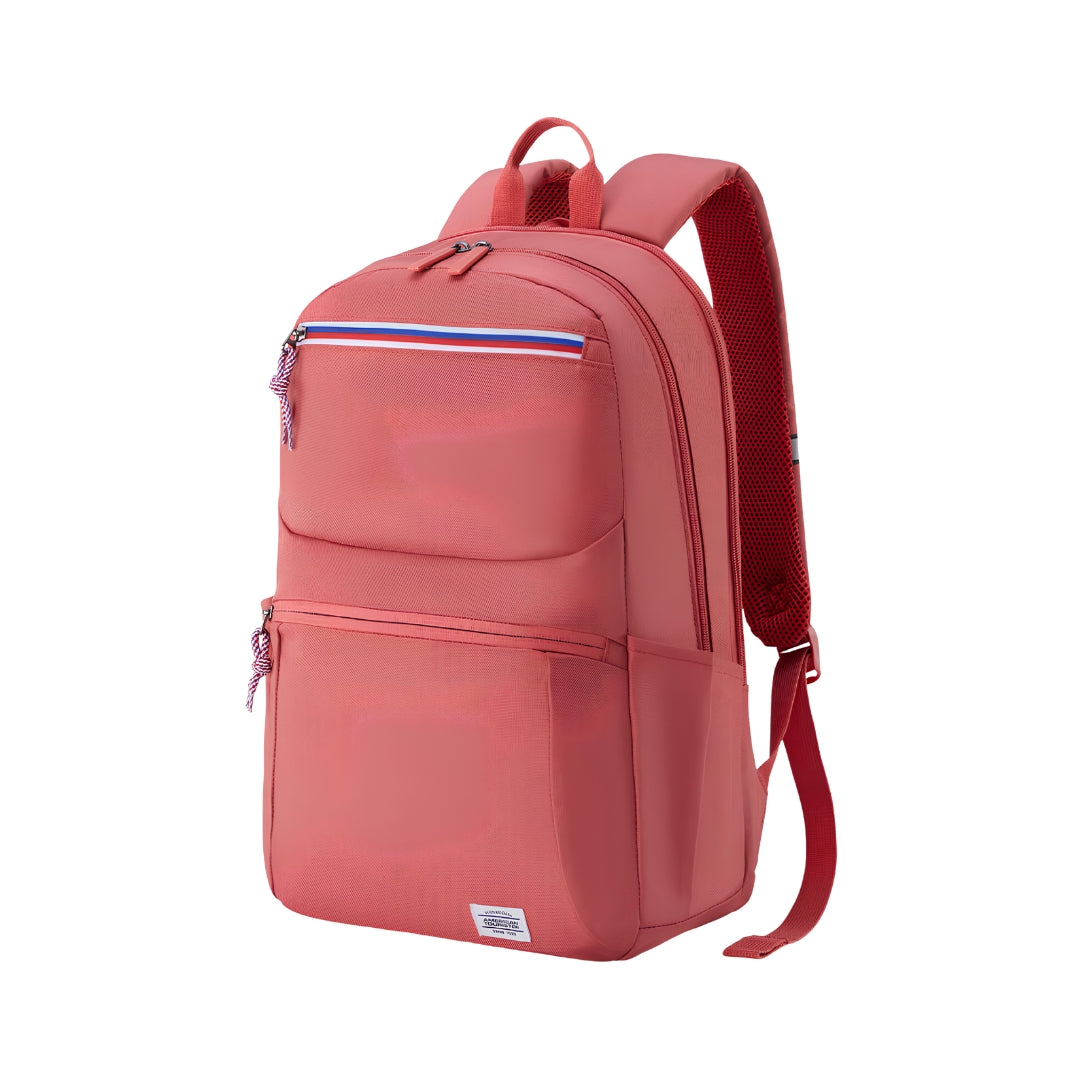 American Tourister Braydon Backpack 01 Bag 22 L - Pink Front View_1