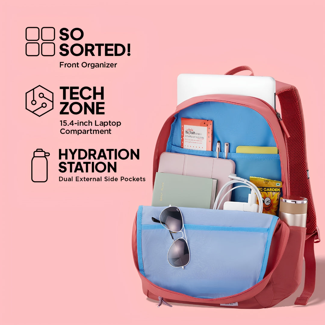 American Tourister Braydon Backpack 01 Bag 22 L - Pink Key Feature_4