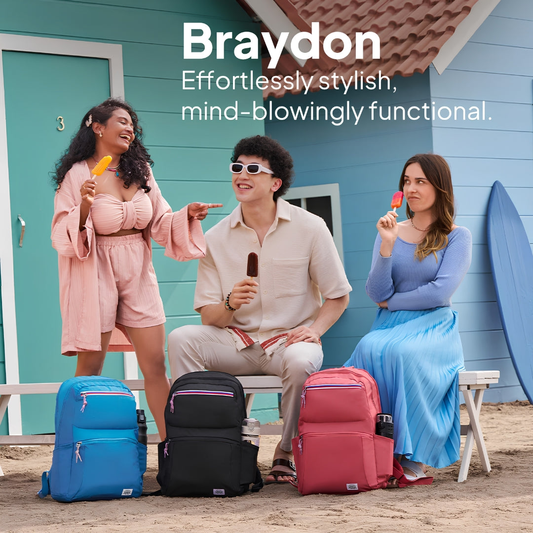 American Tourister Braydon Backpack 01 Bag 22 L - Pink Key Feature_6