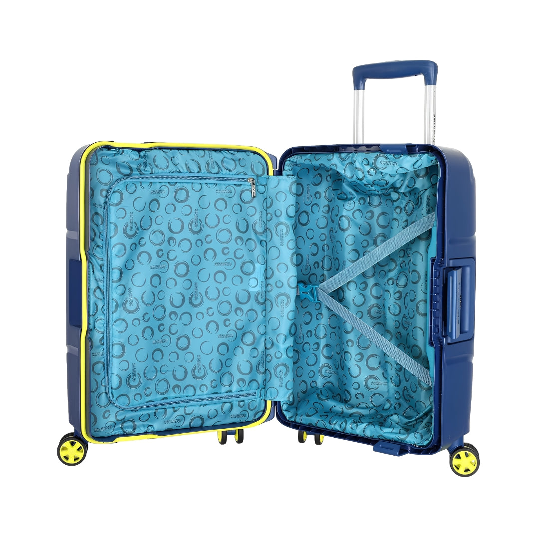 American Tourister Circurity Max Spinner - Deep Blue Product Open View_5